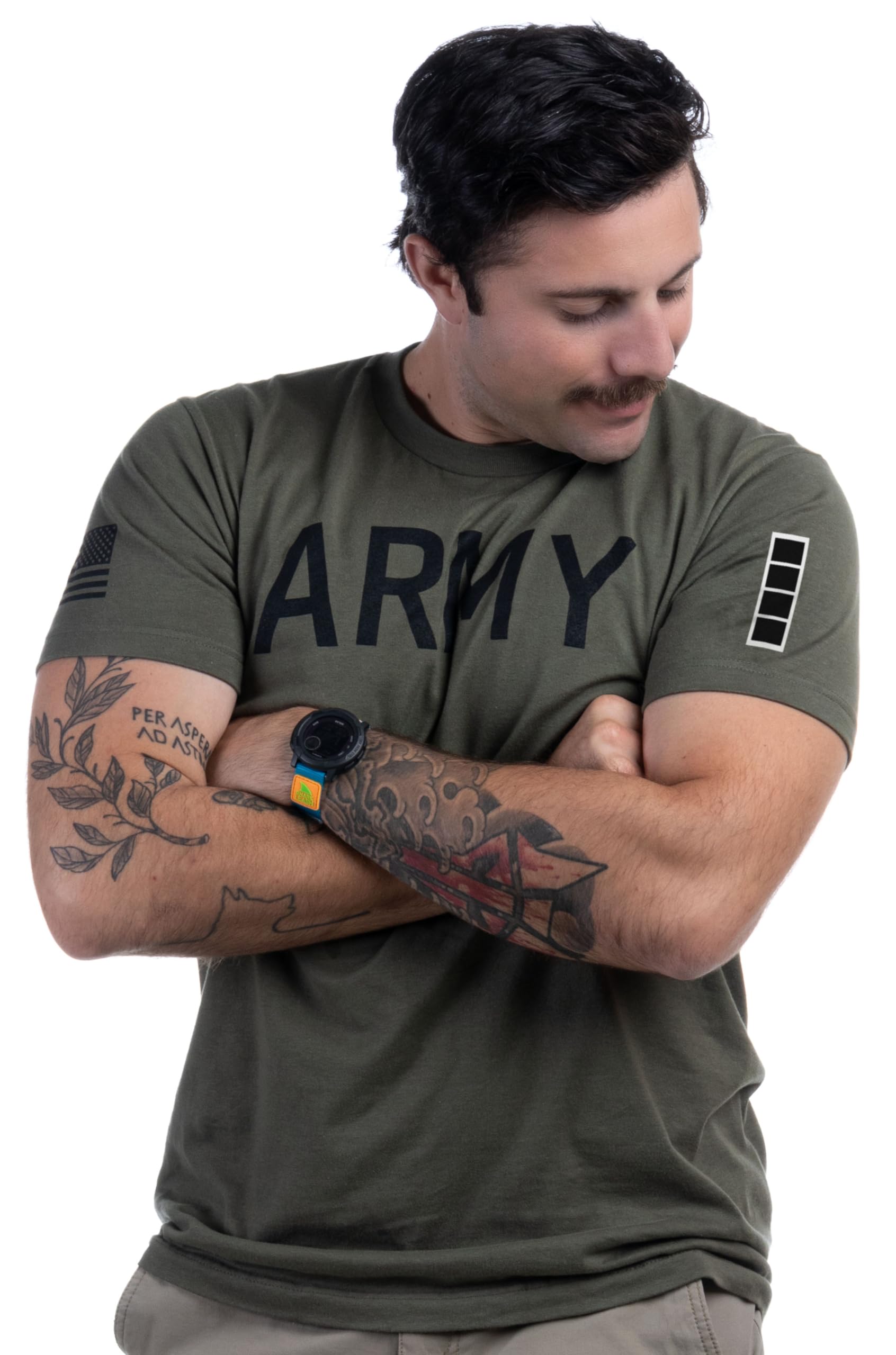 Army PT Style Shirt - U.S. Military Physical Training Infantry Veteran Workout T-Shirt