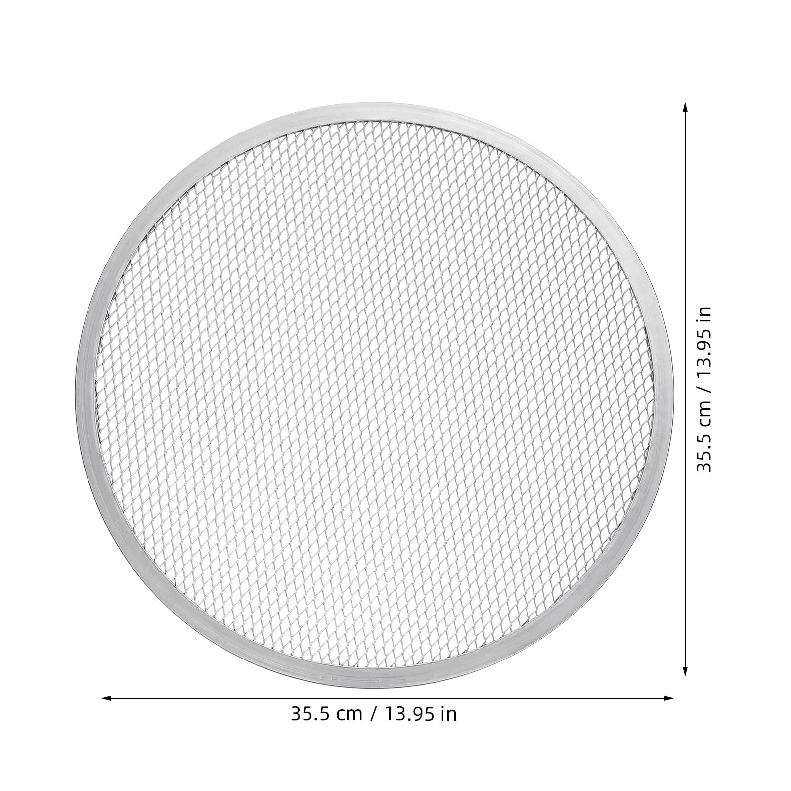 ibasenice 3 pezzi Teglia per pizza in alluminio da 14" con fori antiaderenti perforati