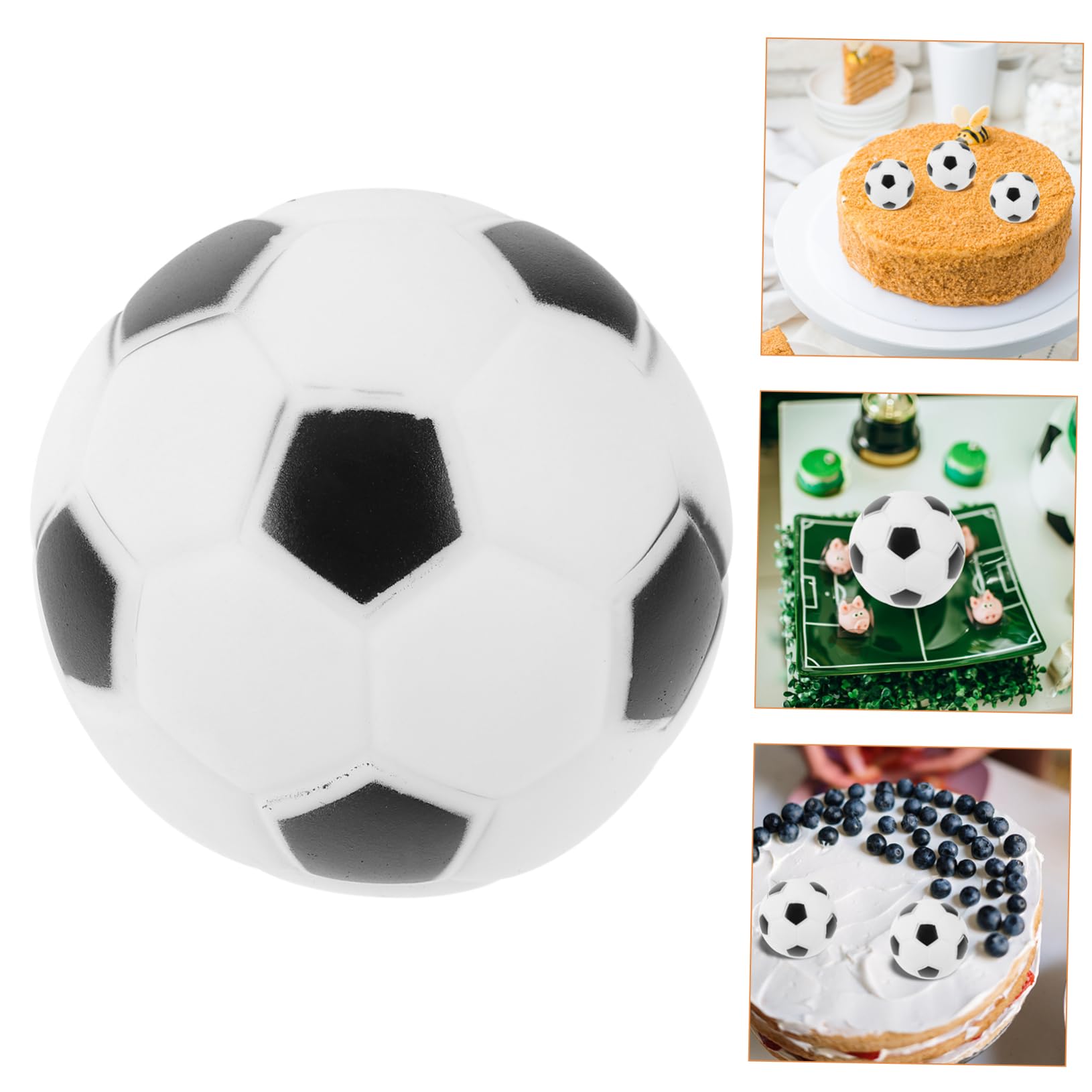 3 Set di Decorazioni per Torte A Tema Calcio Decorazioni per Feste A Tema Calcio Decorazioni per Torte per Compleanno Baby Shower 6 Pezzi * 3