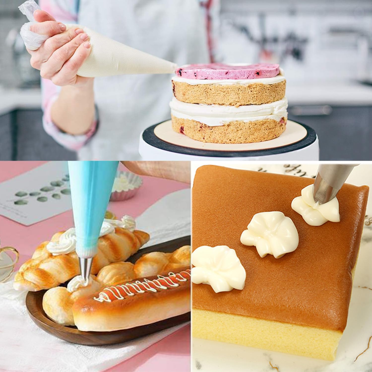 Poches à Douille Jetables Professionnelles pour Pâtisserie - Lot de 100