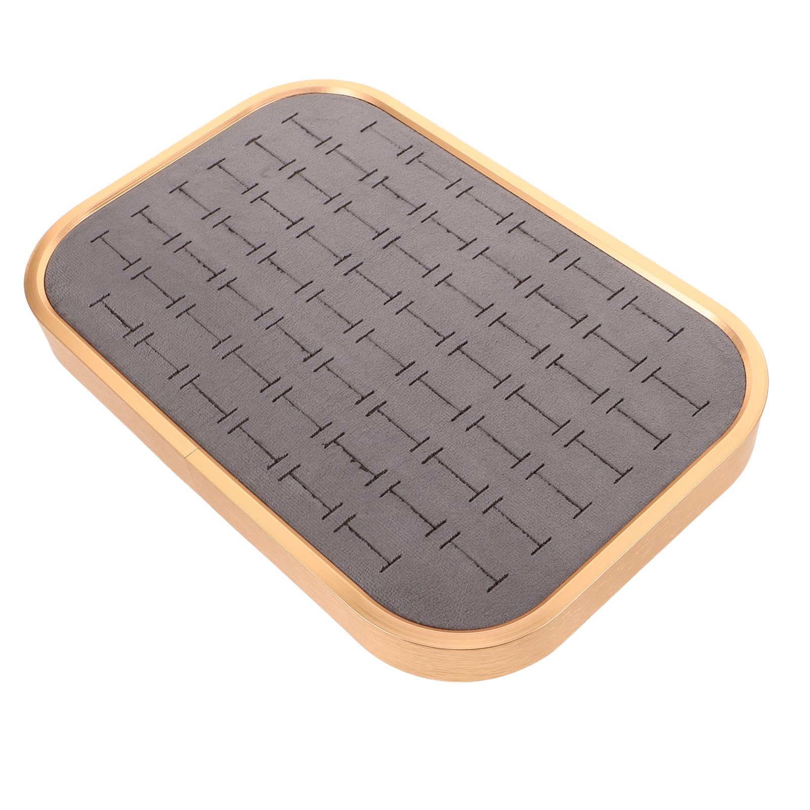 Alipis Bandeja de Terciopelo para Joyas Organizador Rectangular de Compartimentos Bandeja para Guardar Collares Aretes y Anillos para Niñas Esposas y Mamás