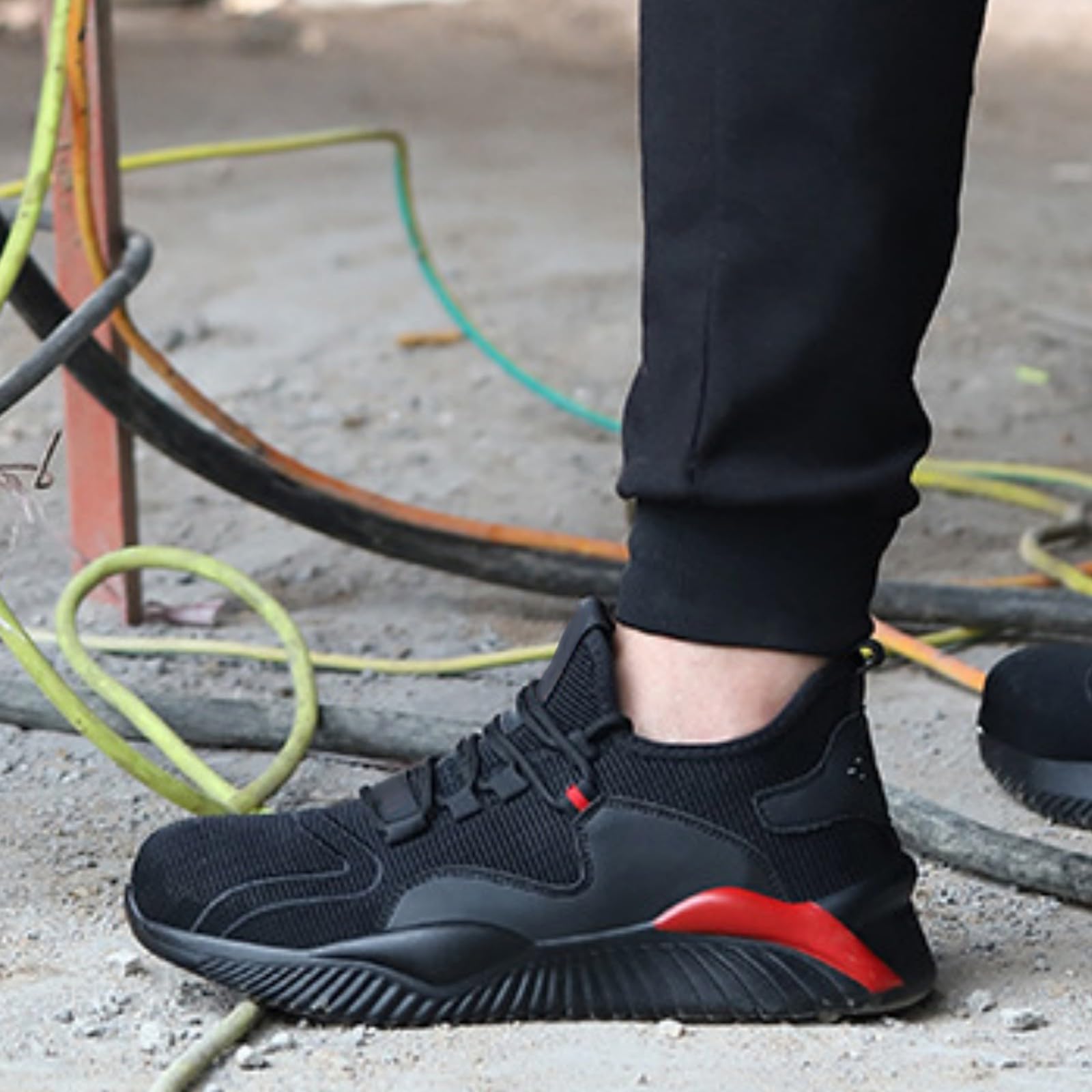 Sneaker Herren Dicke Sohle - Turnschuhe Mit Schnürsenkel Joggingschuhe | Atmungsaktive Laufschuhe Dämpfung Walkingschuhe Abriebfestes Fitnessschuhe Rutschfest Bequeme Schnürhalbschuhe