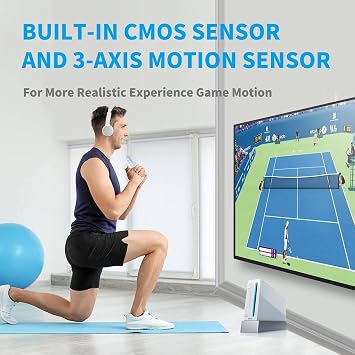 TechKen Motion Plus ve Wii Nunchuck Controller Wii Nunchuck Controller Wii Uzaktan Kumanda Nunchuk Kontrolör Wii Bağlantı Uzaktan Plus Controller Wii/Wii U Konsol için Yedek