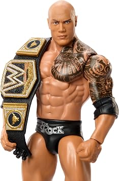 WWE The Rock Main Event Champions 5 Toy Wrestling Action Figure