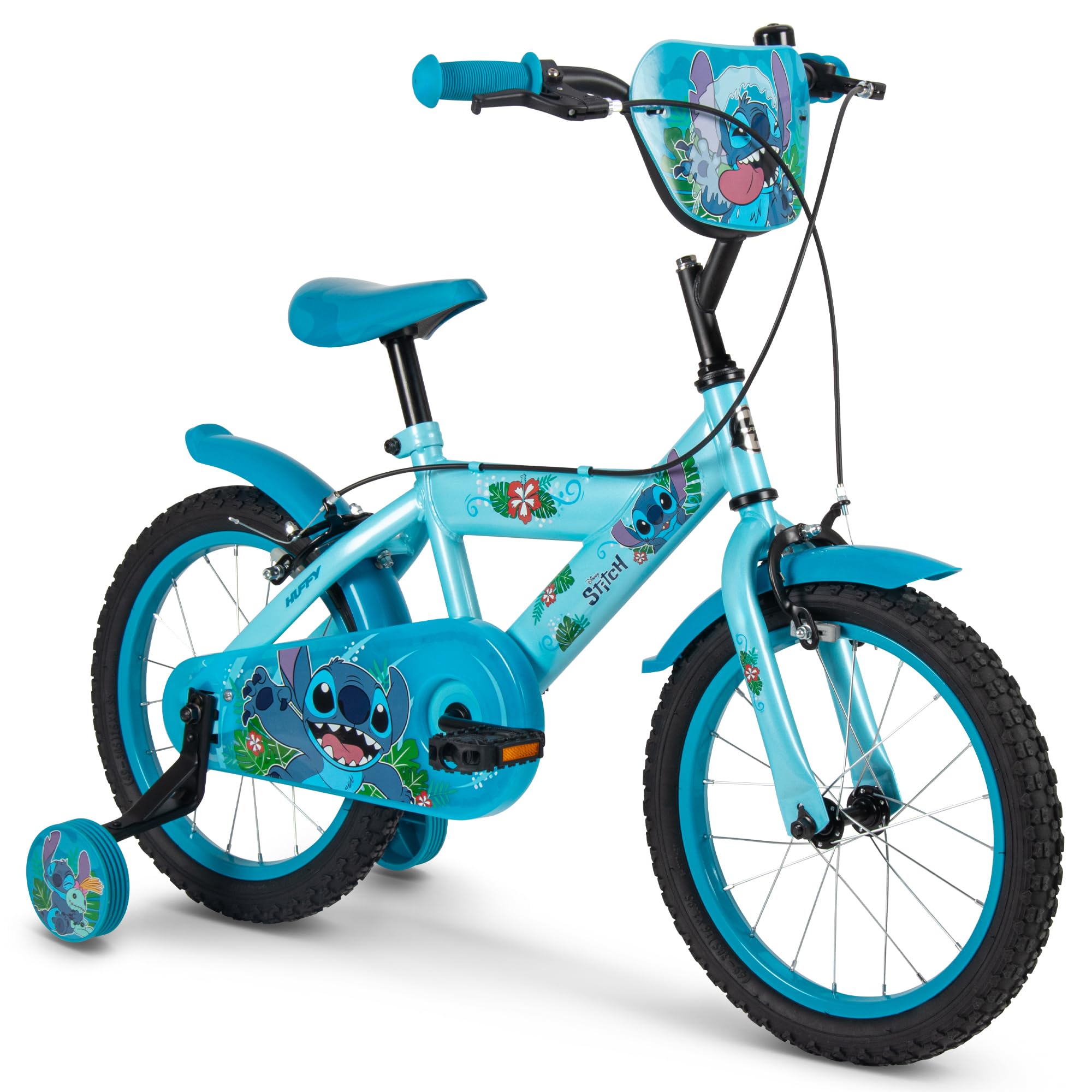 Huffy Disney Stitch - Bicicleta Infantil (12/14/16", con Ruedas)