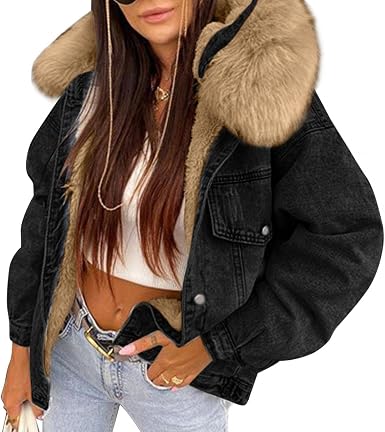 Beppter Womens Winter Faux Fur Coats 