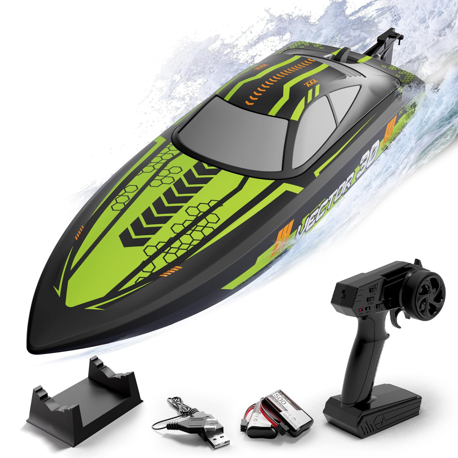 VOLANTEXRC ブラシレスリモートコントロールボート ラジコンボート Amazon.com: volantexrc RC Remote Control Boat for Pool，2.4Ghz