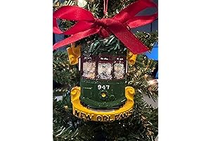 MARDI GRAS Canal Streetcar Ornament