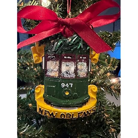 MARDI GRAS Canal Streetcar Ornament