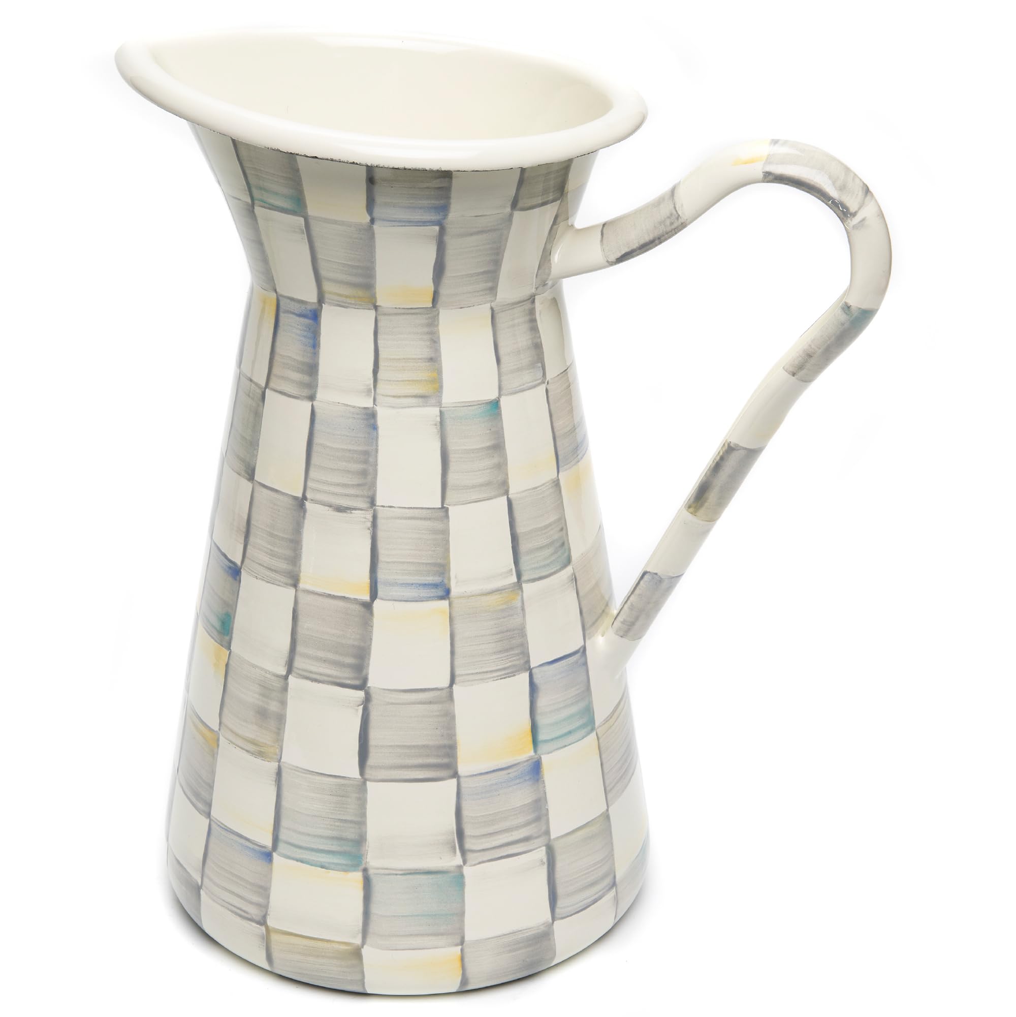 MACKENZIE-CHILDS 新作　セラミックトレイ、花瓶 Amazon.com: MACKENZIE-CHILDS Practical Enamel Pitcher with Spout