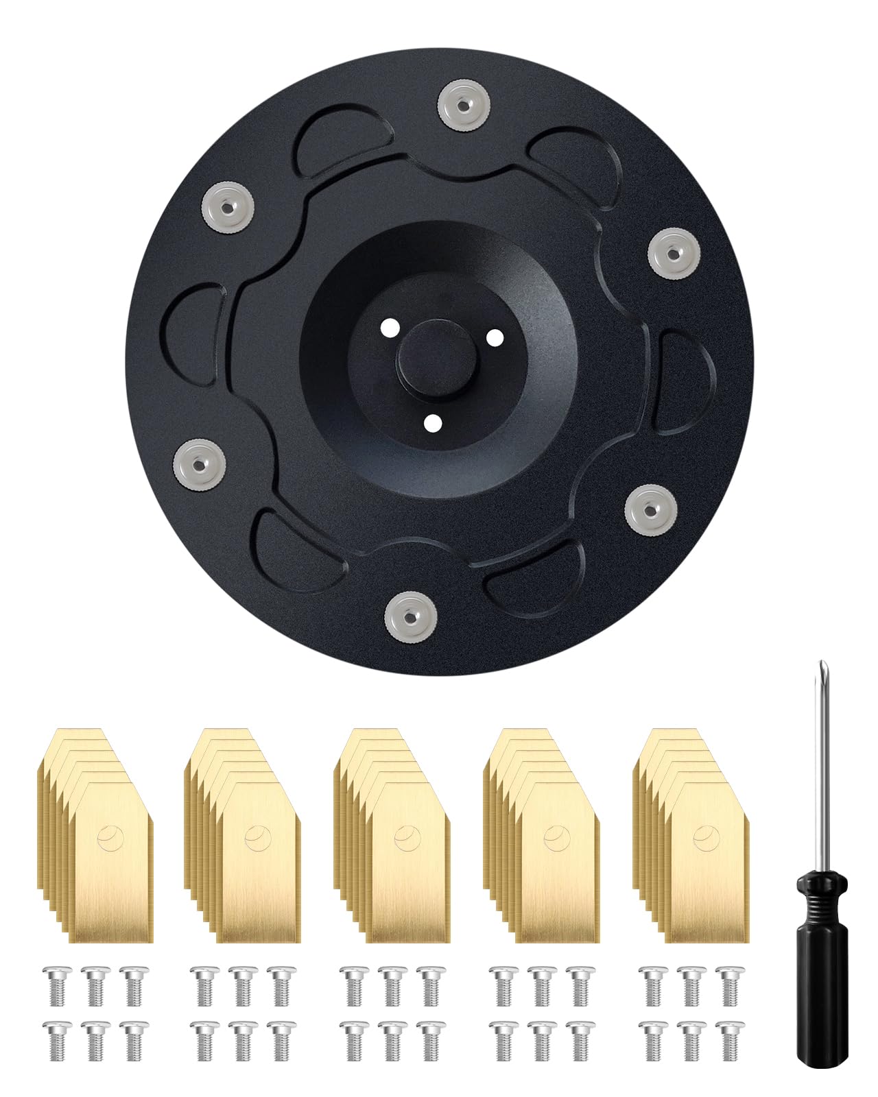 Kit De Lames Tondeuse Robot Segway Navimow I105E/i108E/i110E - 6 Lames Rotatives + 30 Lames De Rechange, En Nylon Renforcé