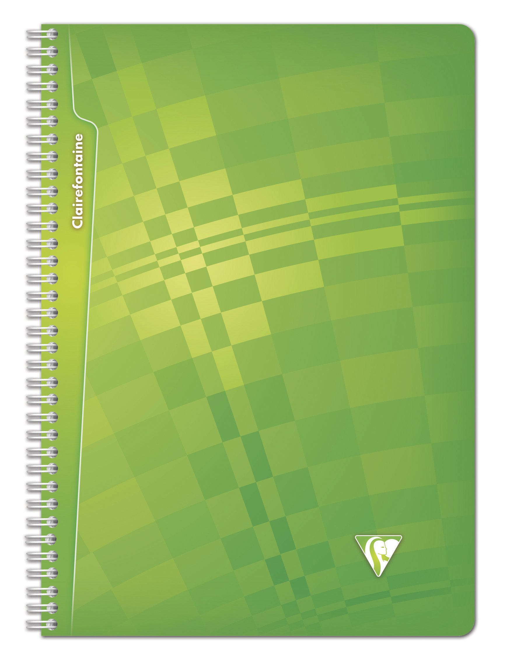 Clairefontaine 208142C zeszyt spiralny A4, okładka PP, w kratkę, 50 arkuszy