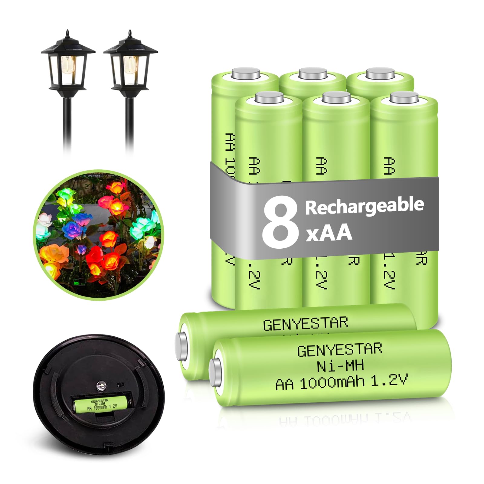 best aa nicd rechargeable batteries for flashlights Amazon.com: GENYESTAR Solar Lights AA Rechargeable Batteries 1000mah High  Capacity 1.2V Ni-MH AA Battery for Outdoor Lights, String Light, TV  Remotes, Wireless Mouses, Flashlight, 8 Pack : Health & Household