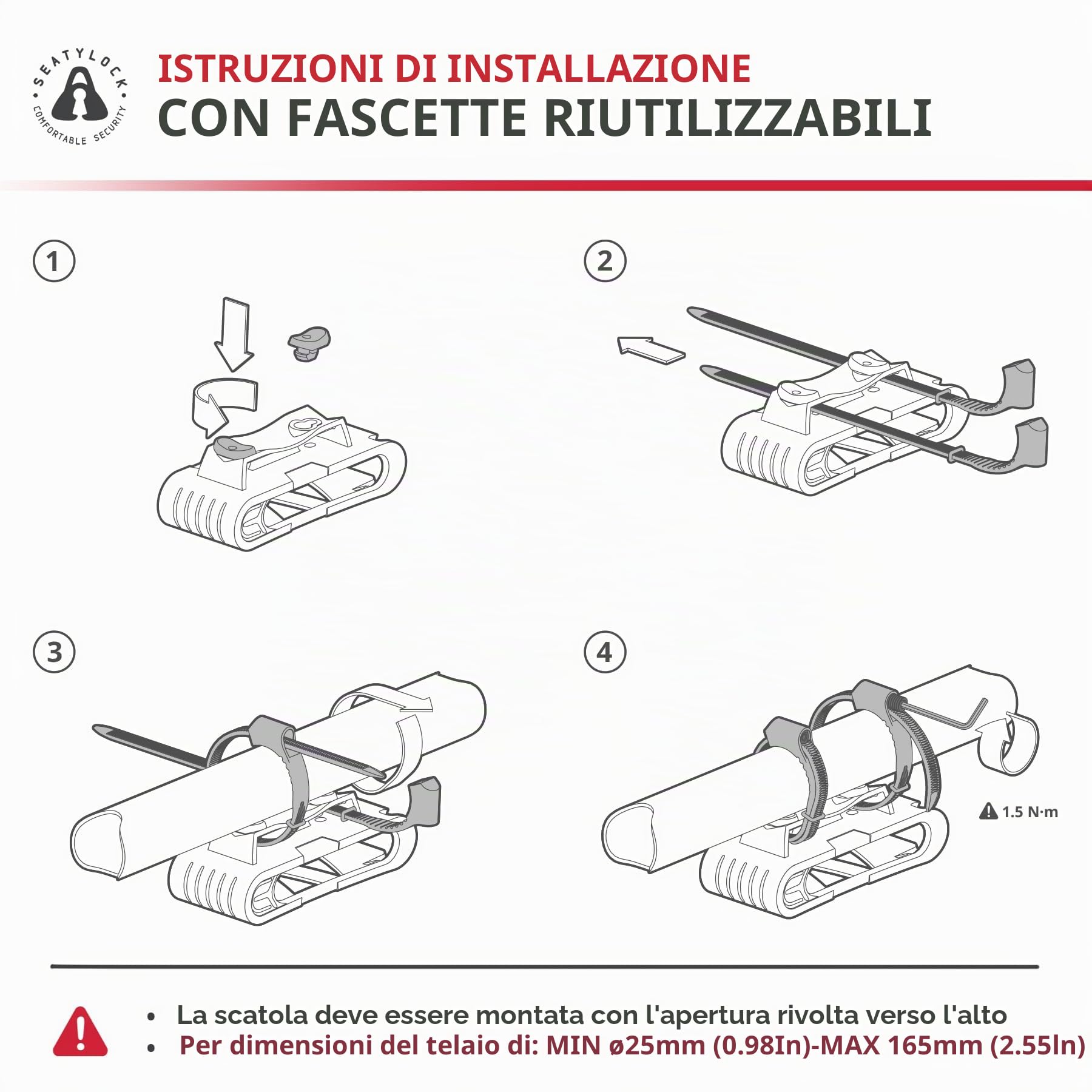 FoldyLock Compact - Lucchetto pieghevole per bicicletta, vincitore del test brevettato, con chiave e supporto per alta sicurezza, leggero e sicuro per Ebike, e-scooter e monopattino, 85 cm