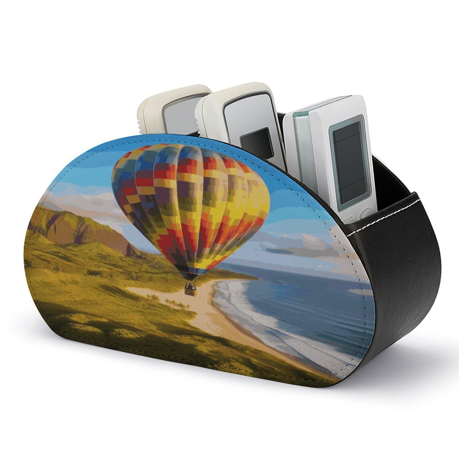 Btcowzrv Style Hawaii Hot Air Balloon Remote Control Holder With 5 Compartments