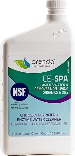 Orenda CE-SPA - Clarificador y limpiador enzimático para bañera de hidromasaje, 1 cuarto de galón, 2 unidades ORE-50-147-2