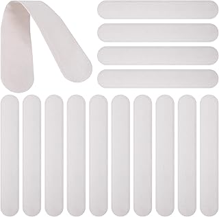 Healifty 50Pcs Protetor De Colarinho Colarinho Suor Almofadas Descartáveis Protetor Suor Desodorização Almofadas Auto- Adesivo Pescoço Almofadas Forro de Secagem Rápida Fita para Hat