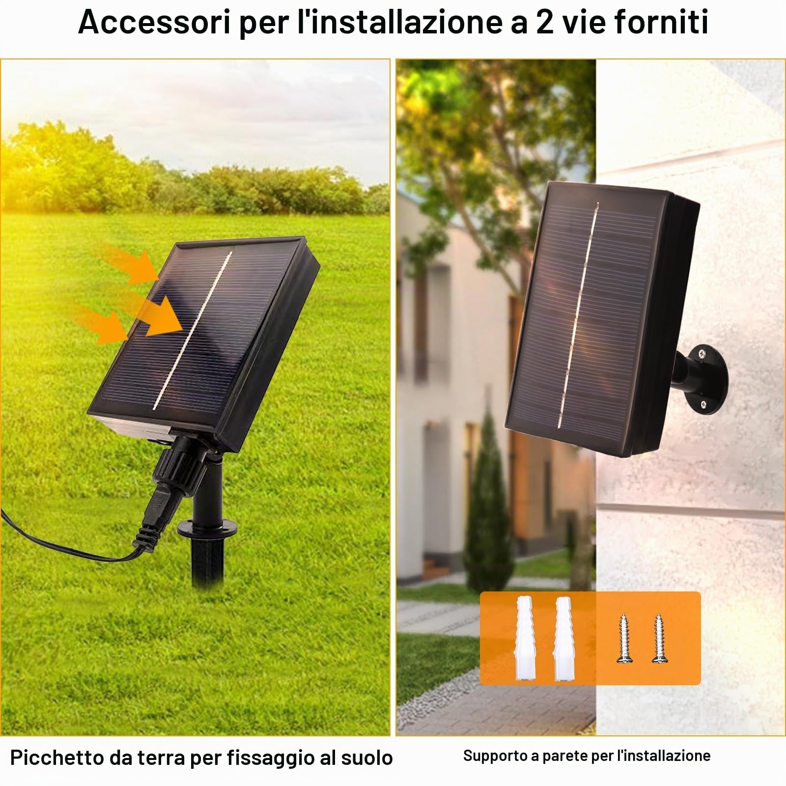 JIMACRO Luci decorative da giardino a energia solare, 6 pezzi, 8 LED, lucciola, luce solare per esterni, impermeabile, con 8 modalità di illuminazione per sentiero, cortile, patio walkway