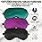 Sleep Mask, Silk Eye Mask for Sleeping with Adjustable Strap, Blindfold Eyeshade for Men & Women, Comfortable & Soft Eye Cover Eyeshade for Night Sleep (Black, Green, Purple)