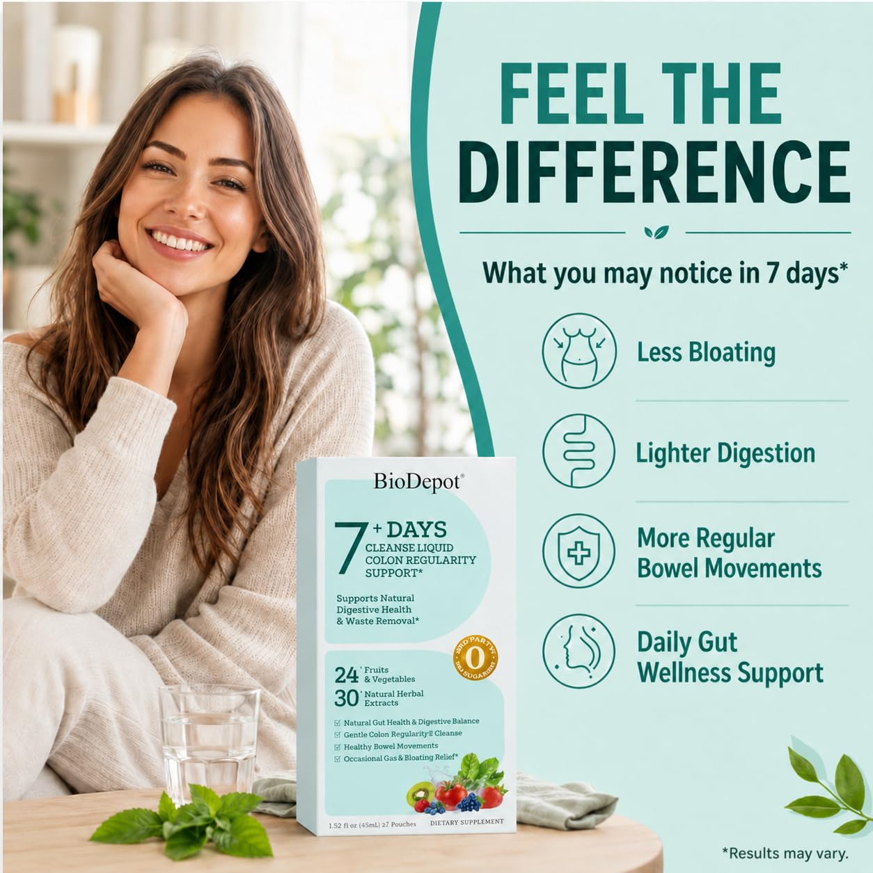 7 Day Gut Cleanse Liquid Detox Drink for Women & Men Colon Cleanse — Amazon image 2
