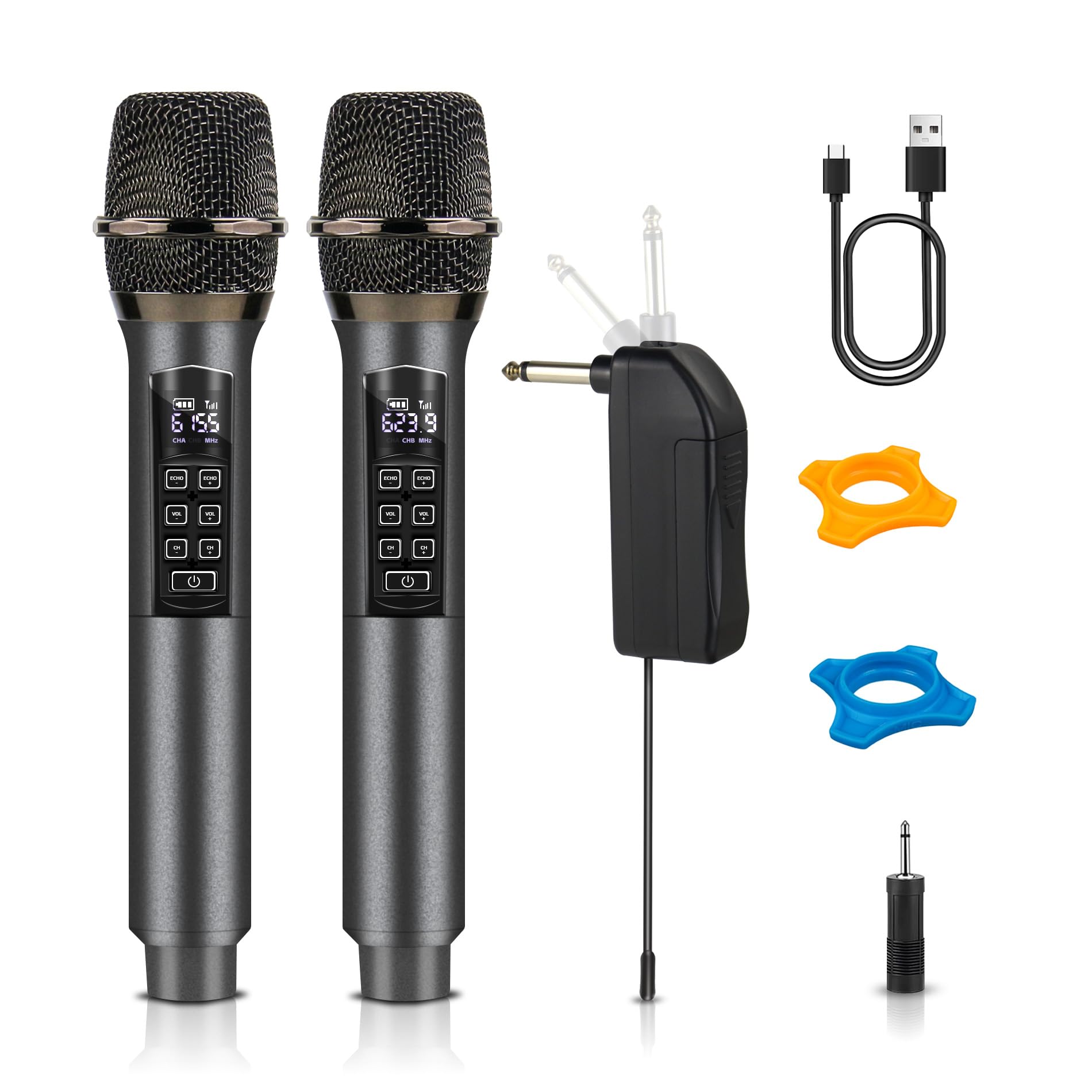Photo 1 of Loewieta 2.4GHz Wireless Microphones (2-Pack)