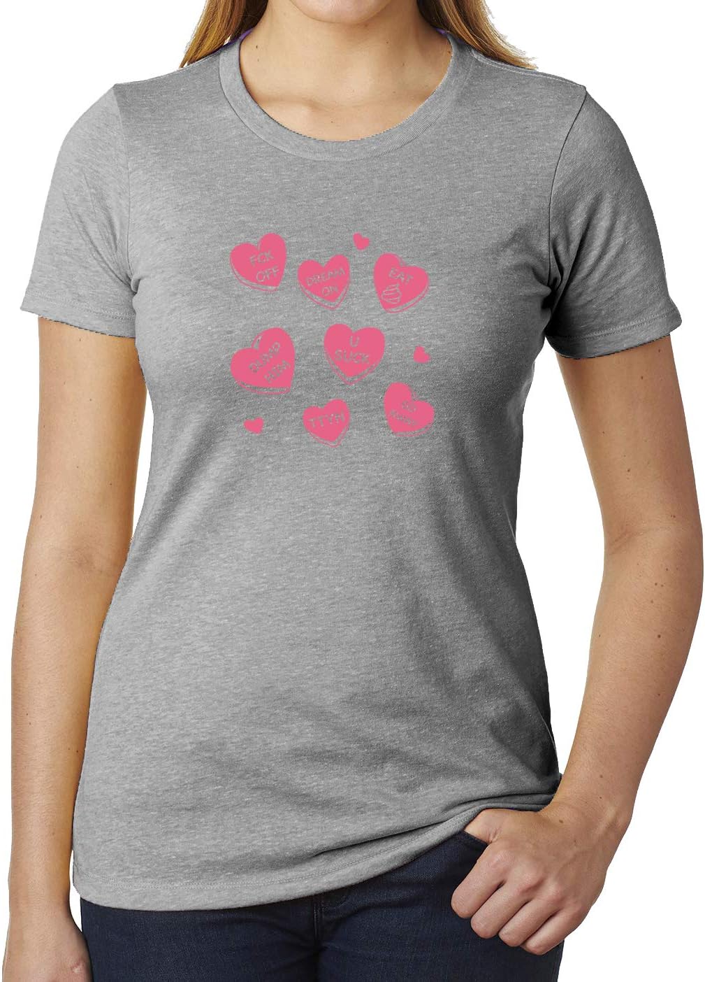 Funny Anti-Valentine's Candy Hearts Shirt, Valentine Tees, Funny Women's Shirts