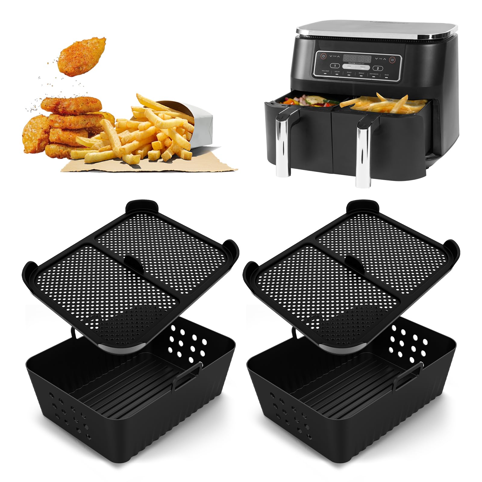 Doublure de friteuse à air anti-graisse pour éviter les fumées et protéger la résistance
