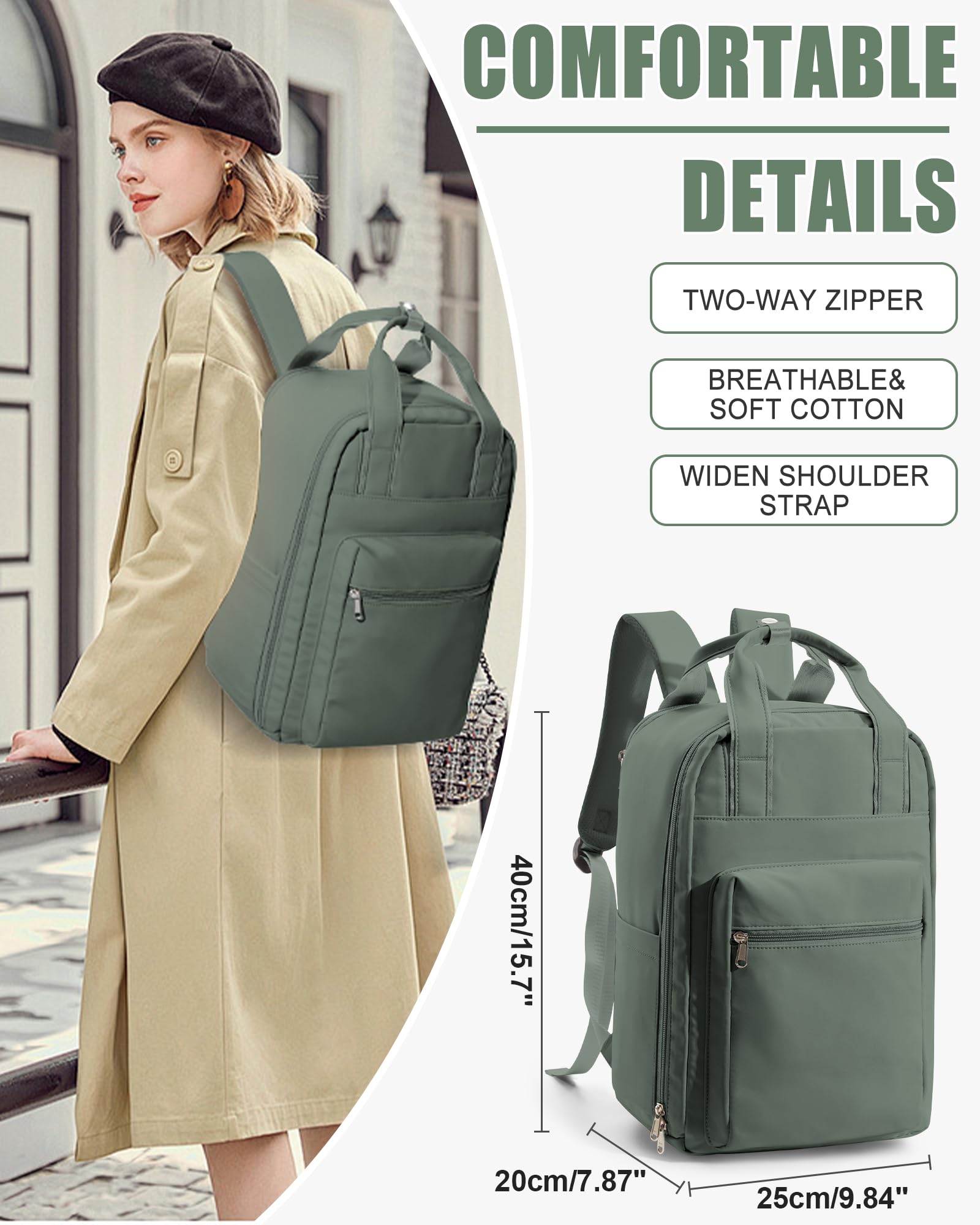 BJLFS Zaino da Viaggio con Sottovuoto Ryanair 40x30x20 Wizzair Bagaglio a mano 40x20x25 Ryanair con Pompa Borse da Cabina per Easyjet 45x36x20 con compressione sottovuoto,Zaino Casual per Laptop