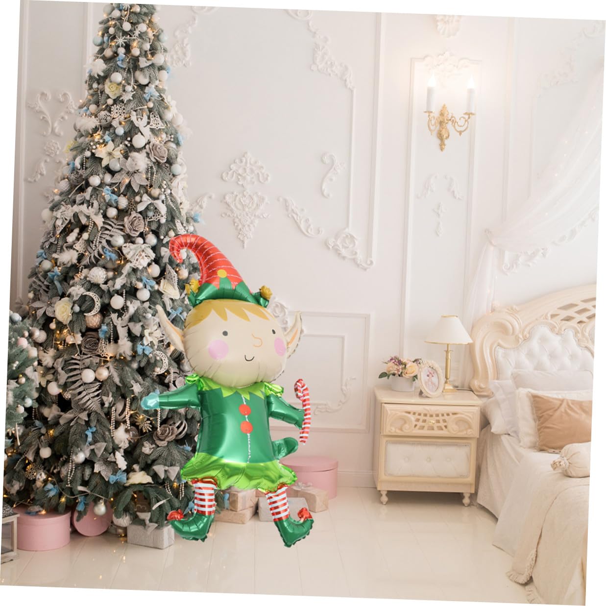 50 Palloncini di Alluminio Natalizi a Tema Clown Decorazioni Palloncini per Feste di Natale Compleanni e Capodanno Set da 50 Pezzi per Decorazione di Pareti Porte e Soffitti