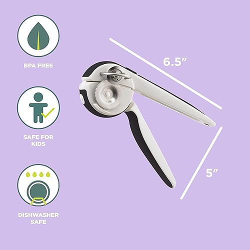 Miniatura 2 de Chef'n EzSqueeze One-Handed Can Opener (Black and Meringue)