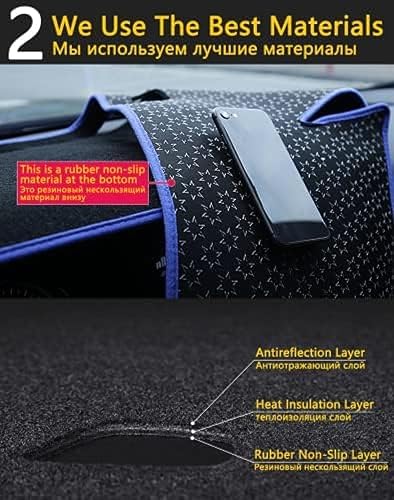 Miniatura 3 de BIVVI Alfombrilla antideslizante para salpicadero de coche, para SsangYong Korando 2011 2012 2013 LHD RHD RHD antideslizante cubierta del tablero de