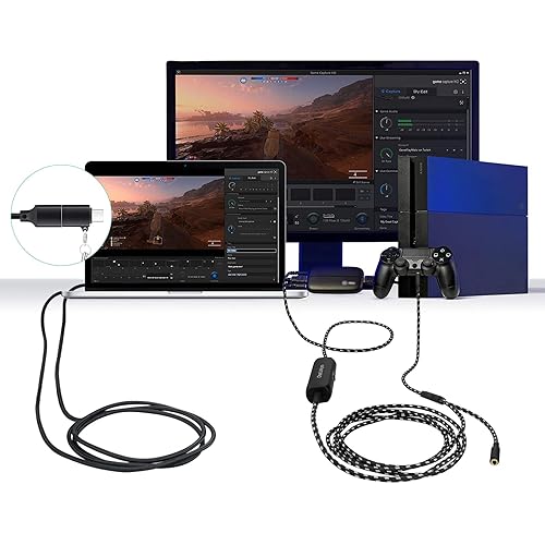 Miniatura 4 de weishan USB C Cable for Elgato HD60 S+, HD60 X Game Capture Card & Wave 3, XLR Condenser Mic - Super Fast Charging Cable with Adapter, 6.6ft Long