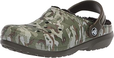 camouflage lined crocs