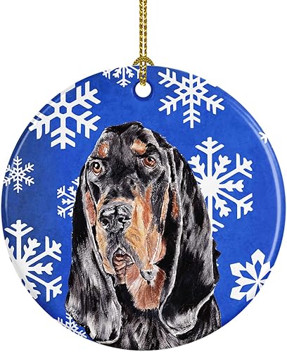 Miniatura 4 de Caroline's Treasures Siberian Husky - Adorno de cerámica para colgar en el árbol de Navidad, para el hogar, Navidad, fiestas, regalo, 3 pulgadas,