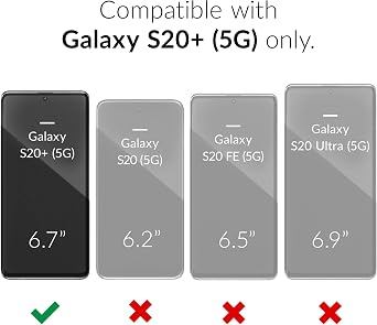 Crave for Samsung Galaxy S20 Plus Case, Shockproof Protection Dual Layer Case for Samsung Galaxy S20 Plus 5G (6.7 inch) - Navy