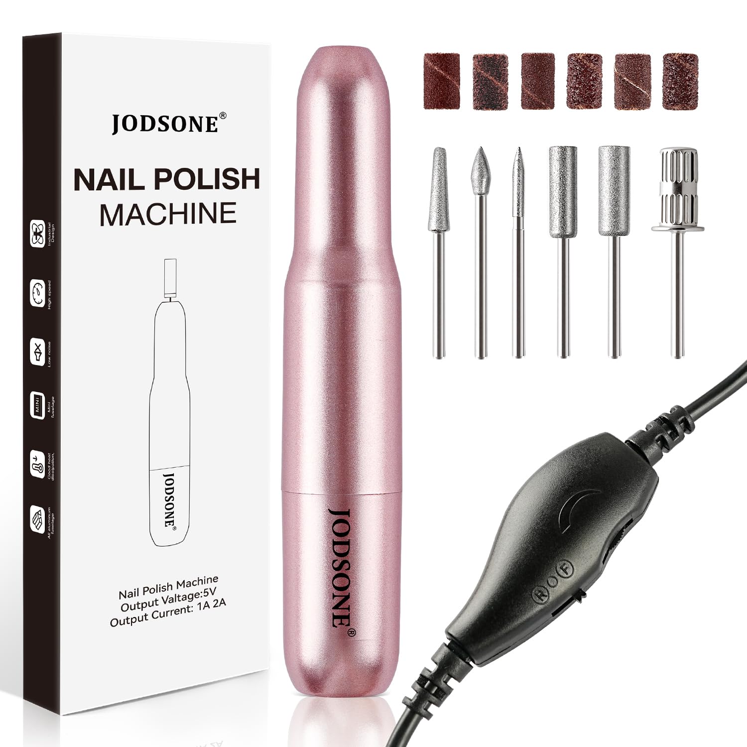 JODSONE Ponceuse pour Ongles 14000 RPM pour Débutants