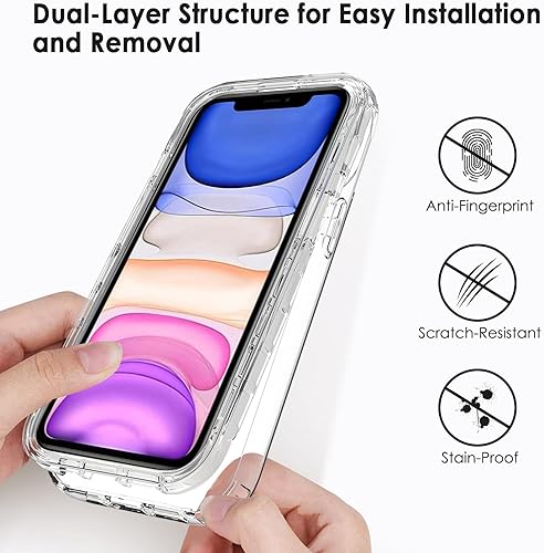 Vista 236 de TENOC Funda para teléfono compatible con iPhone 13 Pro Max, funda transparente a prueba de golpes protectora delgada para 6.7 pulgadas