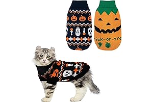 2Pcs Vehomy Pet Halloween Sweaters