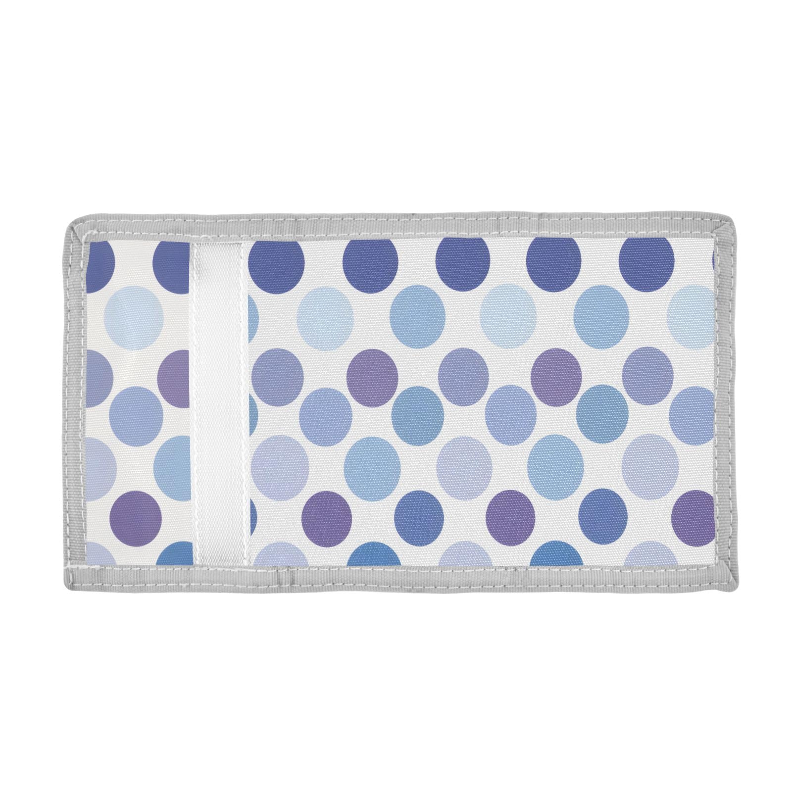 ALAZA Kids Wallets for Boys Girls Toddler Trifold Wallet Children Small Blue Violet Dots with Zipper Coin Pocket