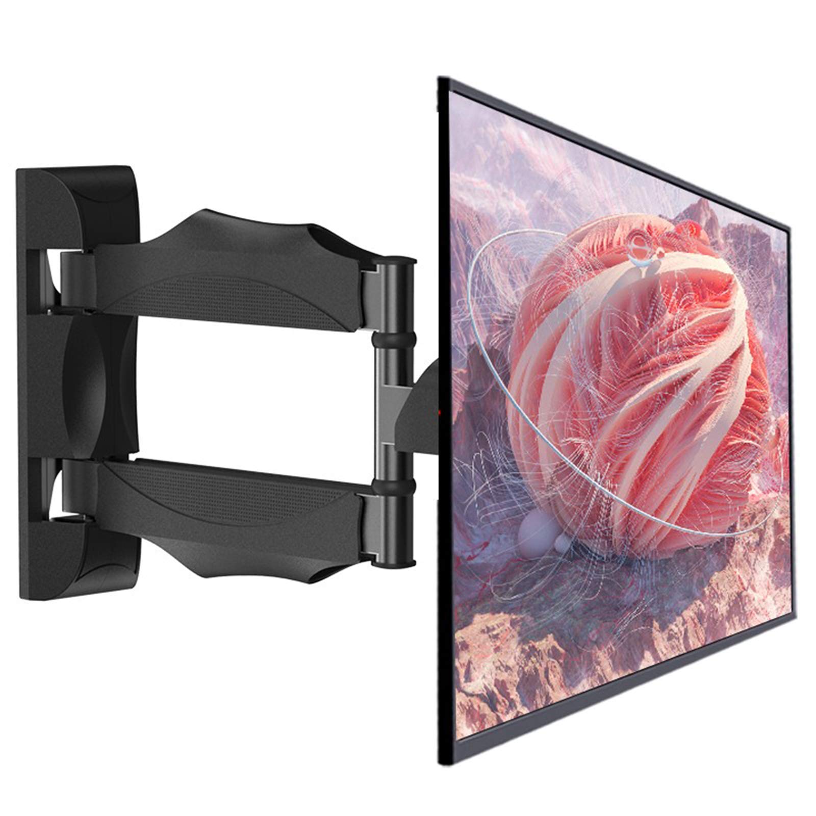 CGCSYZ Articulating 3 Arms TV Wall Mount Full Motion Tilt Bracket TV Support Wall Mount for 32"-65" Tvs Up to VESA 400X400mm and 70Lbs