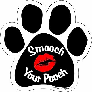 Imagine This Paw Car Magnet, Smooch Your Pooch, 5-1/2-Inch by 5-1/2-Inch