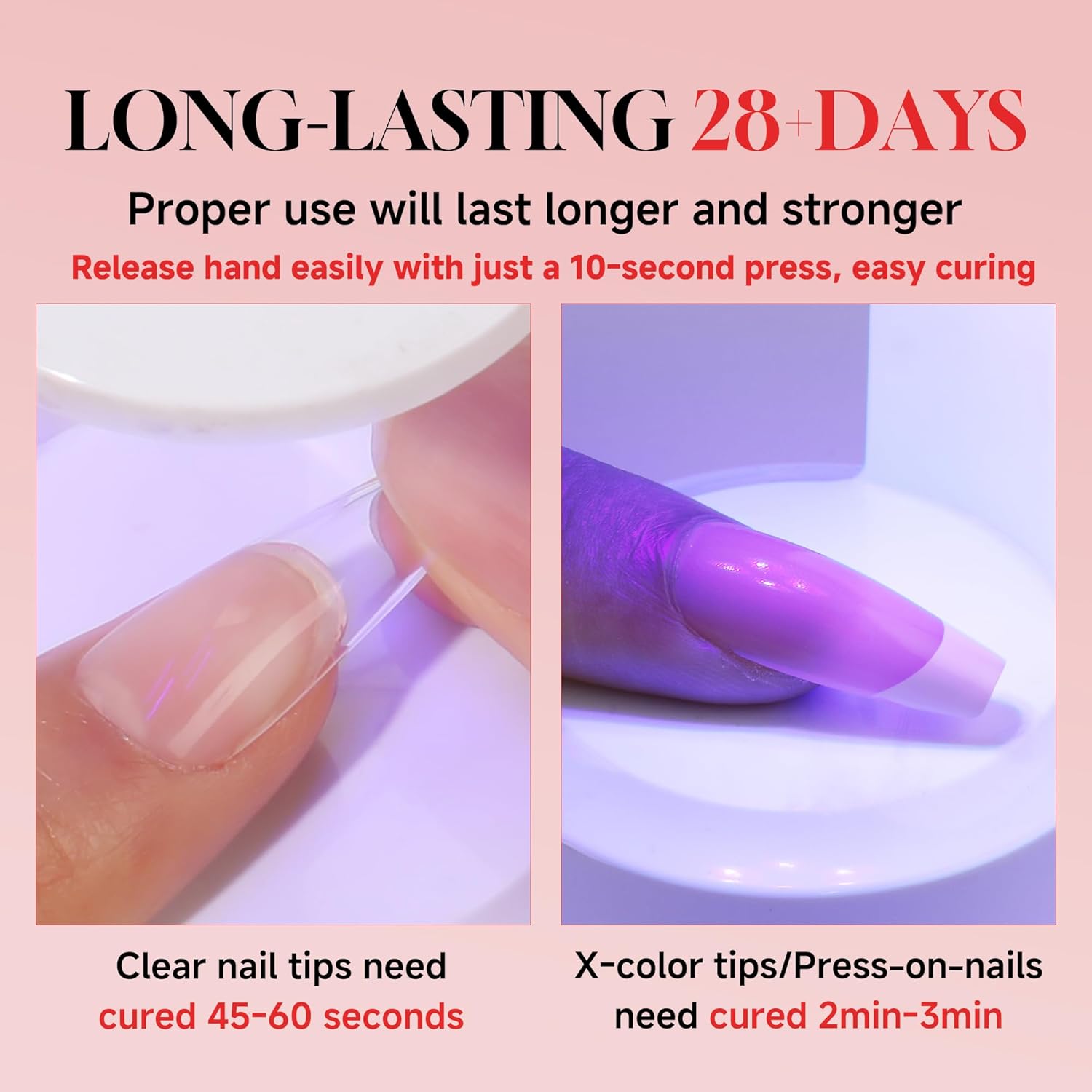 UNA GELLA UV Gel Nail Glue 20ml for Nails Tips, Super Strong Solid Glue Gel U V/LED Lamp Curing Required for Fake Acrylic Nail Tips, Press On Nails Art Extension