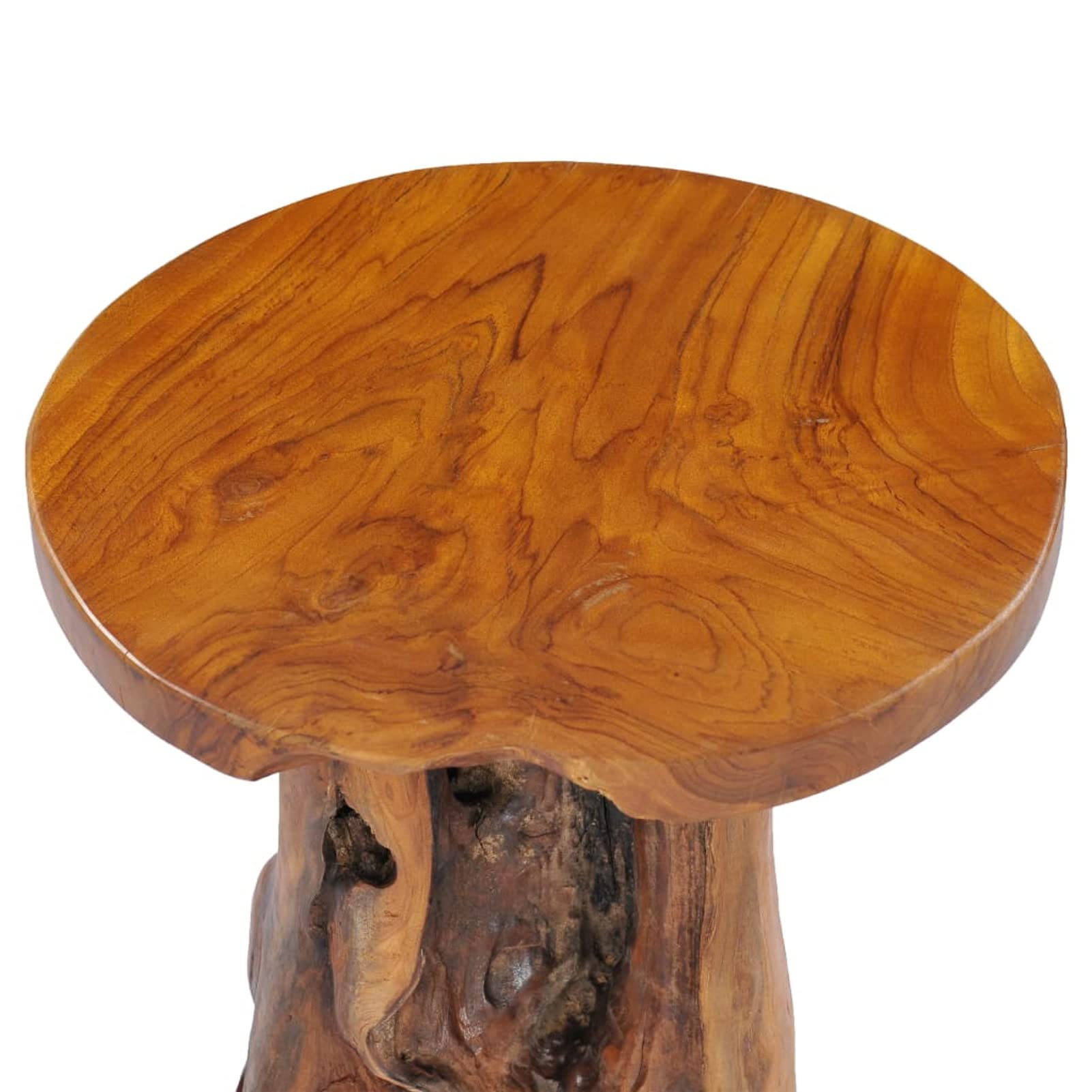 Homgoday Table basse 40 x 40 cm en bois de teck massif, table d'appoint, table d'appoint pour salon, salle de réception d'invités, chambre à coucher et mobilier de bureau