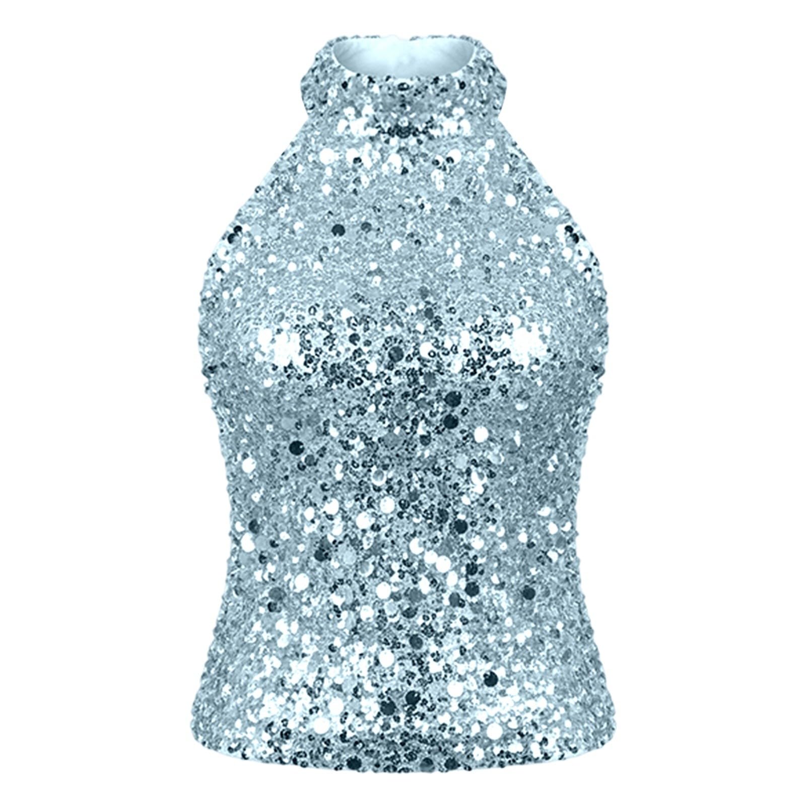 Generico Canottiera Da Donna Cotone Bielastico Senza Maniche Elasticità Elegante Camisole Vestibilità Maglietta Canotta Elasticizzata a Coste Slim Fit con Collo per Stilare e Stratificare