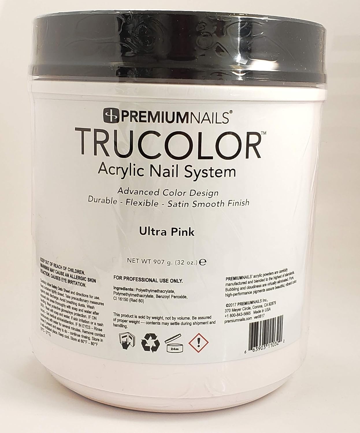 Acrylic Nails Tru-color powder -32oz/907g - (PINK)