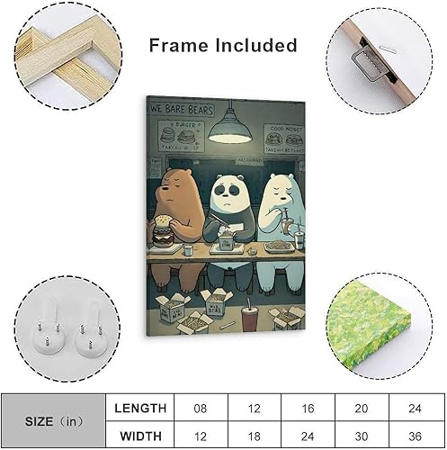 Miniatura 4 de CLBCIHWFN We Bare Film Bears - Pósteres de arte en lienzo de película retro para habitación, estética y pared, decoración de sala de estar, póster