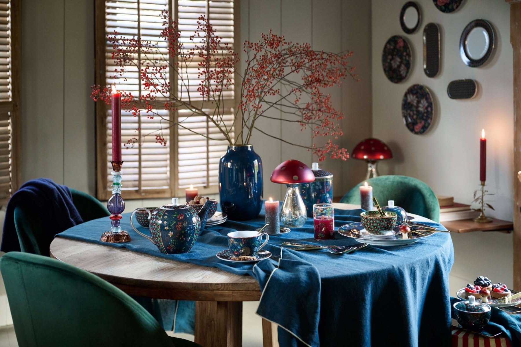 Pip Studio Berry Blues Salatbesteck 25cm