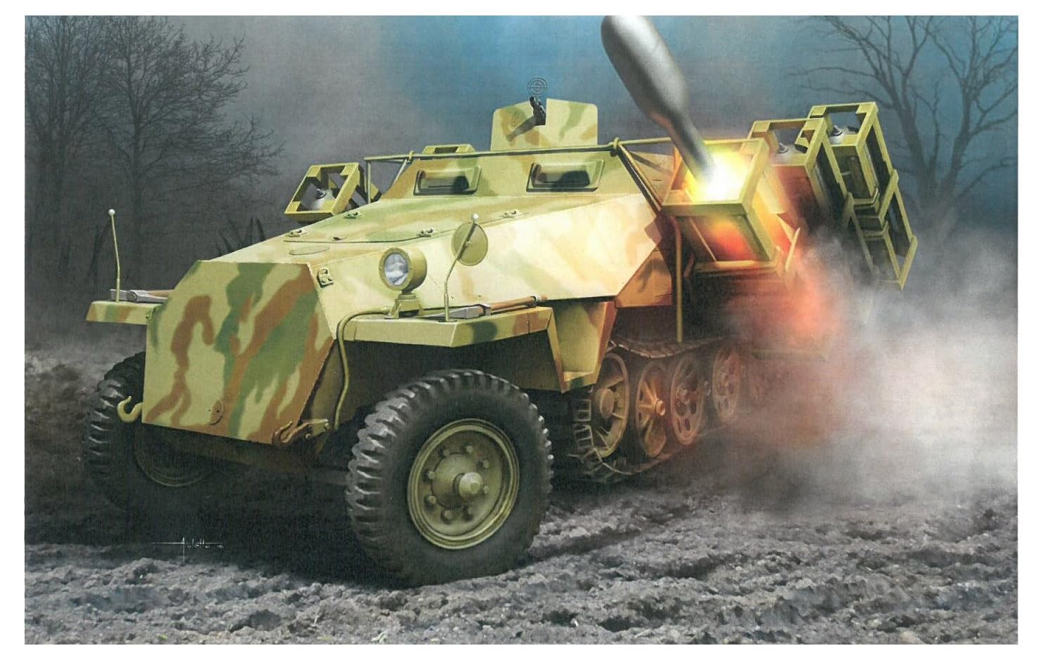 Amazon.com: Dragon Models 1/35 Sd.Kfz.251 Ausf.D with 28/32cm