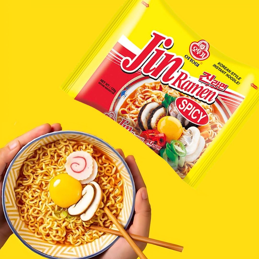 Ottogi - Jin Ramen Spicy | 120g | Caja 40 uds.
