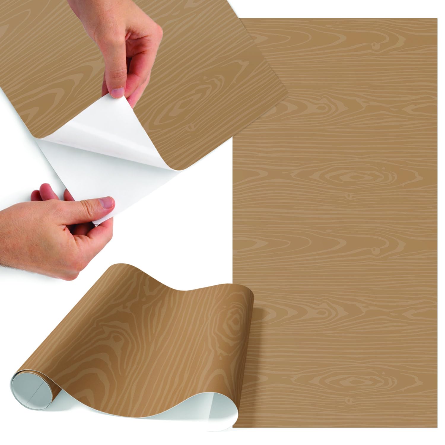 Papel para forrar muebles estilo madera para renovar puertas de armario